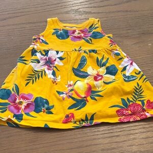 Old Navy Yellow Floral Kids Dress